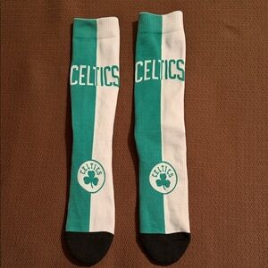 Fanatics Celtics Green and White Athletic Socks